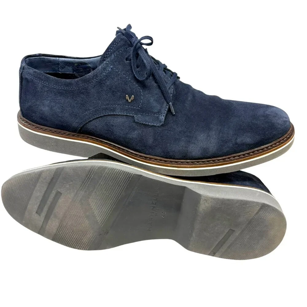 Martinelli 1973 Watford Navy‎ Blue Suede Derby